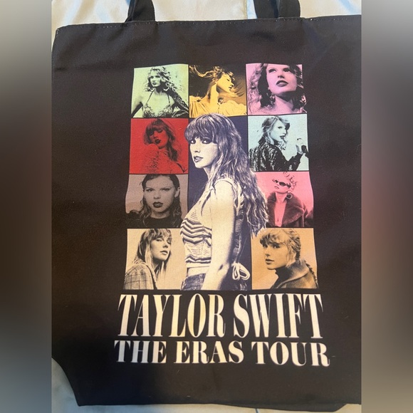 Taylor Swift Eras Tour Movie AMC Theaters Tote Bag Black New - Picture 2 of 3